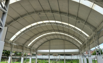 OBRA: Cobertura da Quadra do Colégio Municipal Stela Câmara Dubois - Jequiezinho