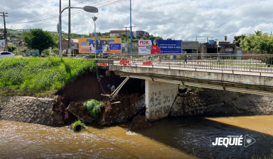 Ponte que liga Pompílio Sampaio ao bairro São José é interditada por problemas estruturais