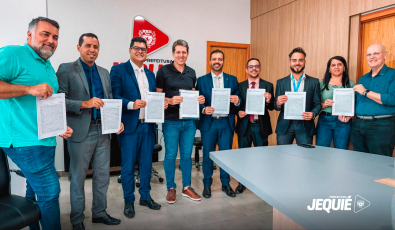 Prefeito de Jequié assina contrato com a Caixa Econômica Federal para construção de cerca de 500 novas moradias do programa Minha Casa, Minha Vida