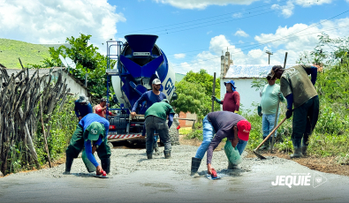 Prefeitura de Jequié amplia obras de pavimentação e contempla distrito de Boaçu