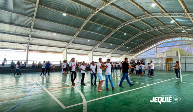 Prefeitura de Jequié inaugura quadra poliesportiva coberta da Escola Municipal Doutor Joaquim Marques Monteiro
