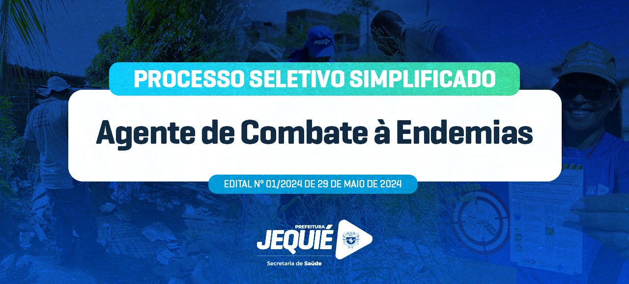 Processo Seletivo Simplificado (REDA) para Agente de Combate à Endemias