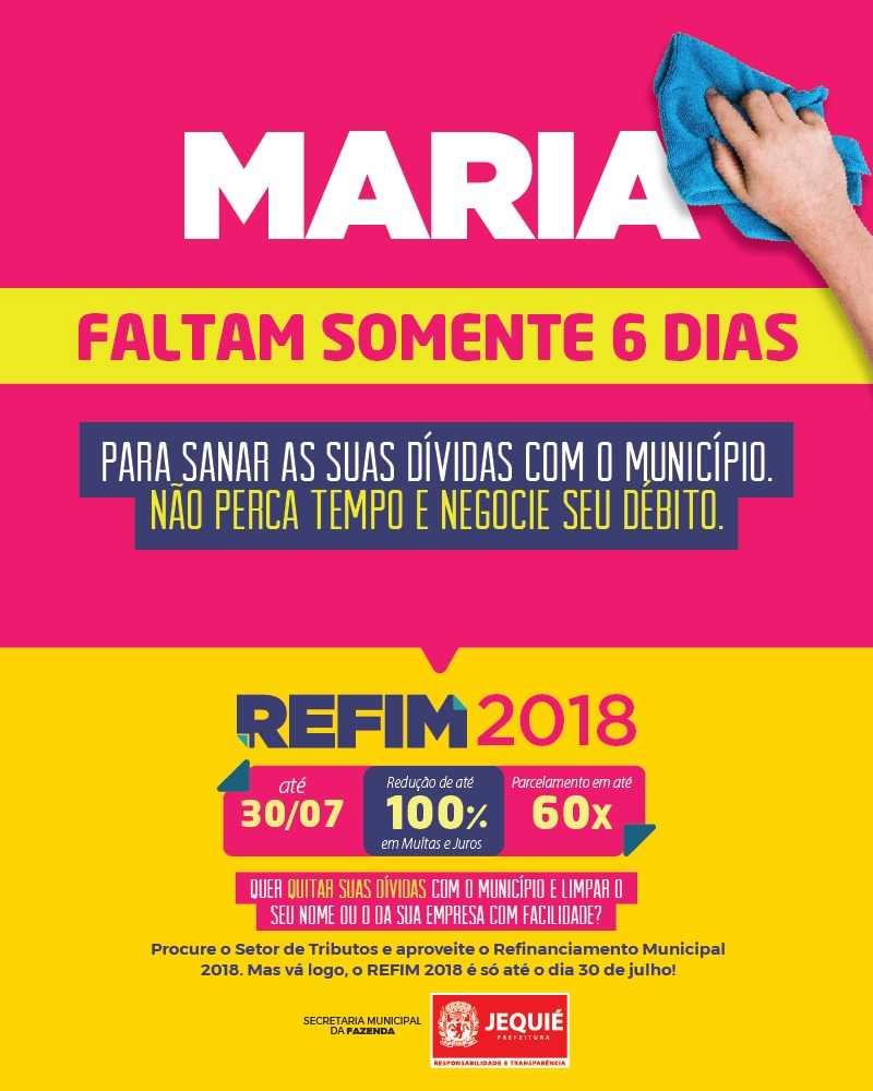 100% de desconto no REFIM 2018 é somente até o dia 30 de julho