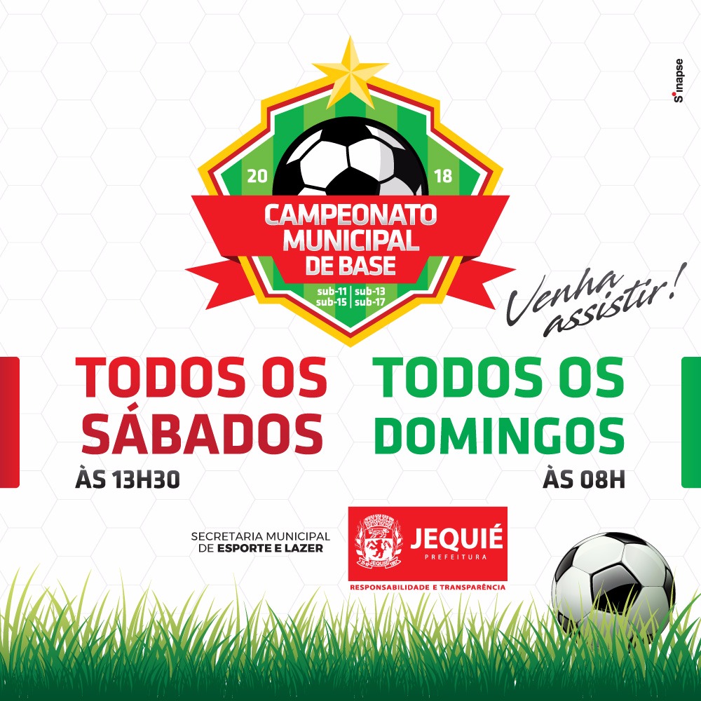 Prefeitura de Jequié dará início ao Campeonato Municipal de Futebol de Base