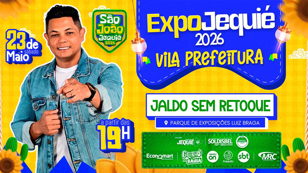 Com show de Jaldo Rodrigues, Prefeitura de Jequié promove Melhor São João da Bahia na Expo Jequié 2026
