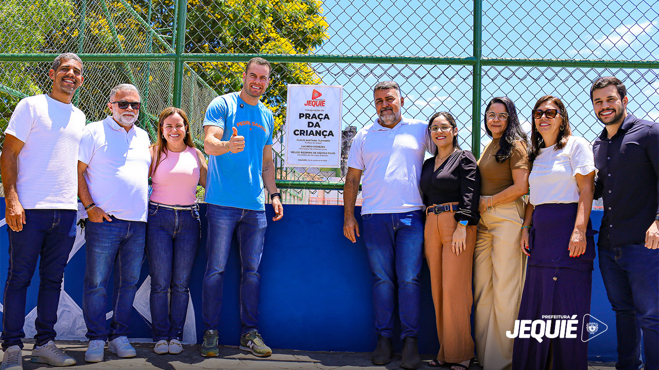 Contando com brinquedos interativos que estimulam desenvolvimento cognitivo, Prefeitura de Jequié inaugura Praça da Criança