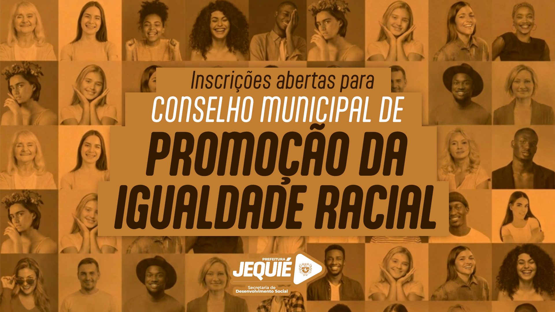 Inscrições abertas para eleição do Conselho Municipal de Promoção da Igualdade Racial