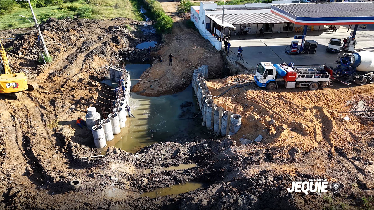 Prefeitura de Jequié avança na construção da ponte que liga Mutirão São Judas Tadeu a Avenida Waldomiro Borges
